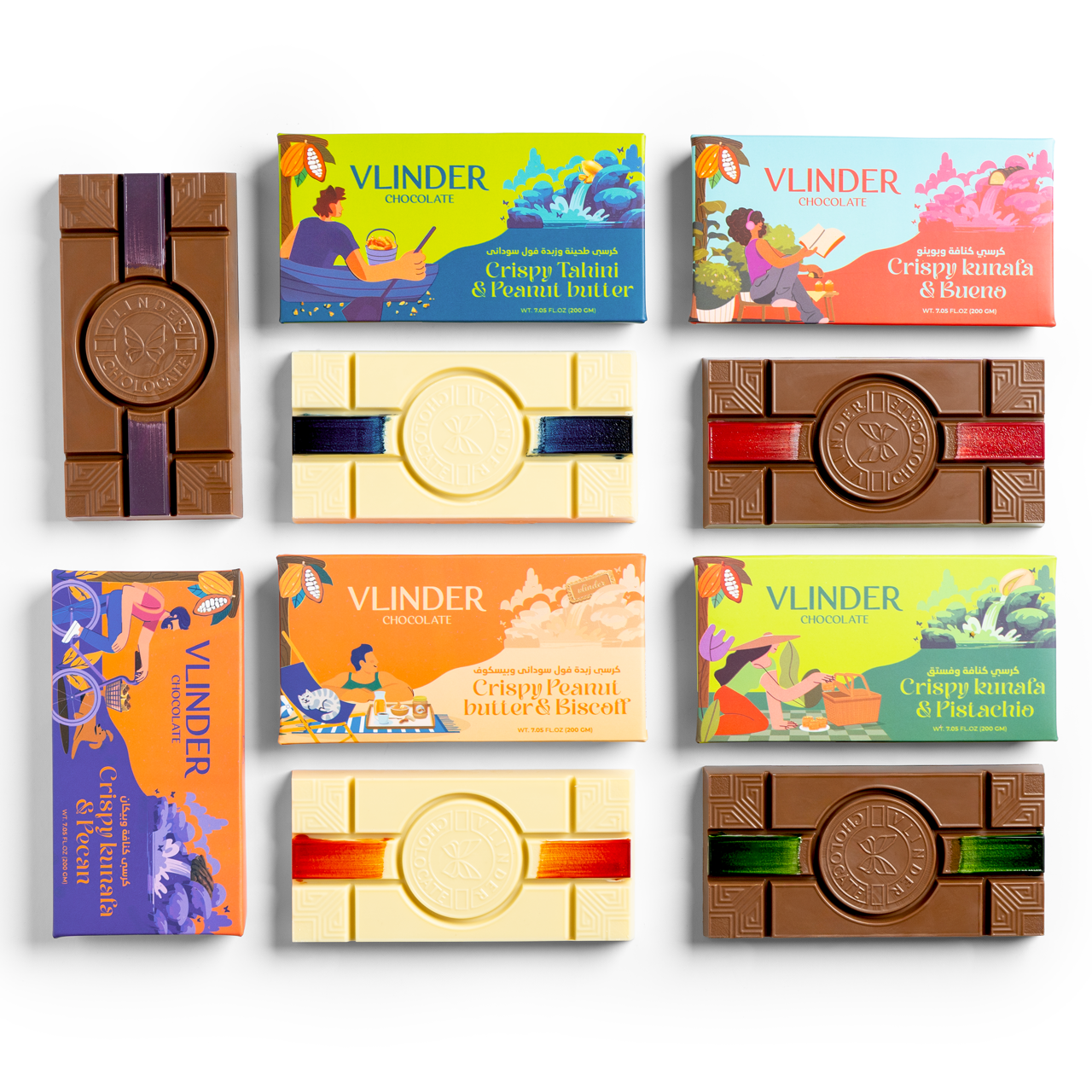 Vlinder Chocolate Bar Collection (Box of 5)